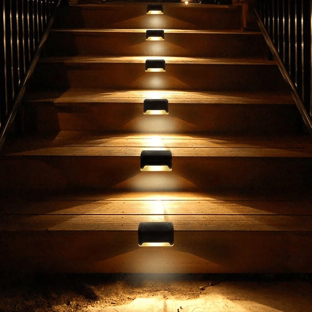 Traplampen op zonne-energie | Waterdicht en met lichtschakelaar
