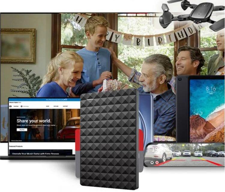 DataCore – Externe harde schijf 1TB – Slank draagbaar USB 3.0-station