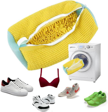 Schoenwaszak met borstel en ritssluiting – voor de wasmachine