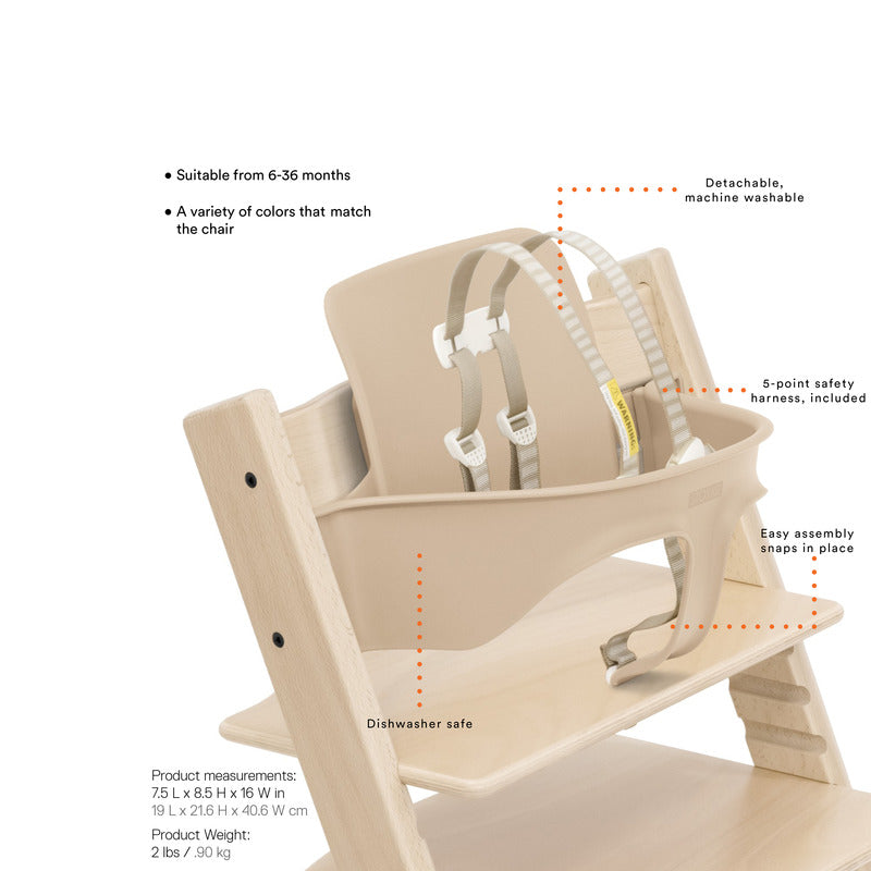 Evolesso – Silla infantil 2 Completa con cinturón, cojín y bandeja