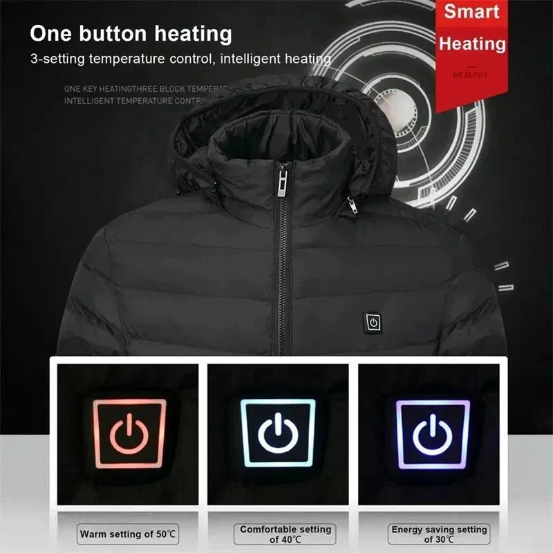 Core chaqueta de invierno calefactable para damas y caballeros – Calor en frío