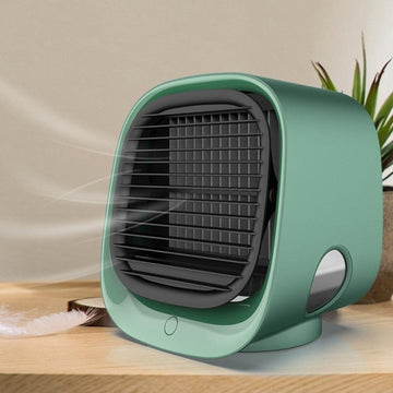 Aron – Compacte Airco USB & Luchtbevochtiger – Voor Slaapkamer of Kantoor