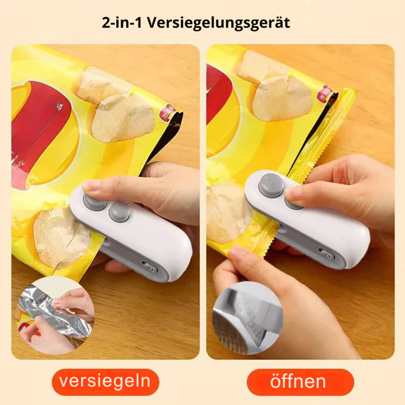 SealMate 2in1 Sealapparaat – Draagbaar, Oplaadbaar & Compact Design