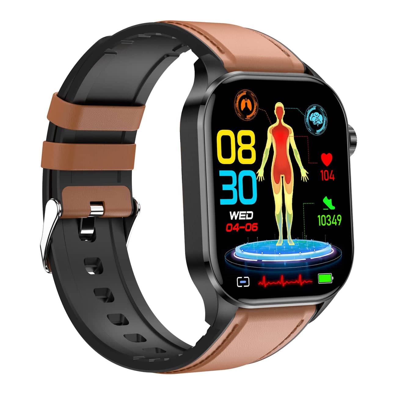 Smartwatch – Multifunctioneel horloge met welzijnstracking en helder touchscreen