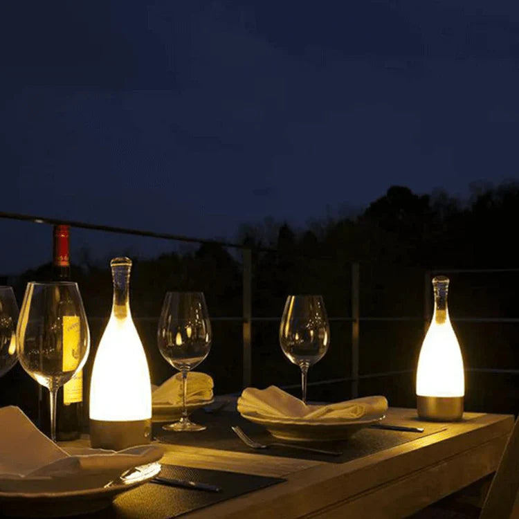VinoGlow | Rechargeable Table Lamp in Wine Bottle Design