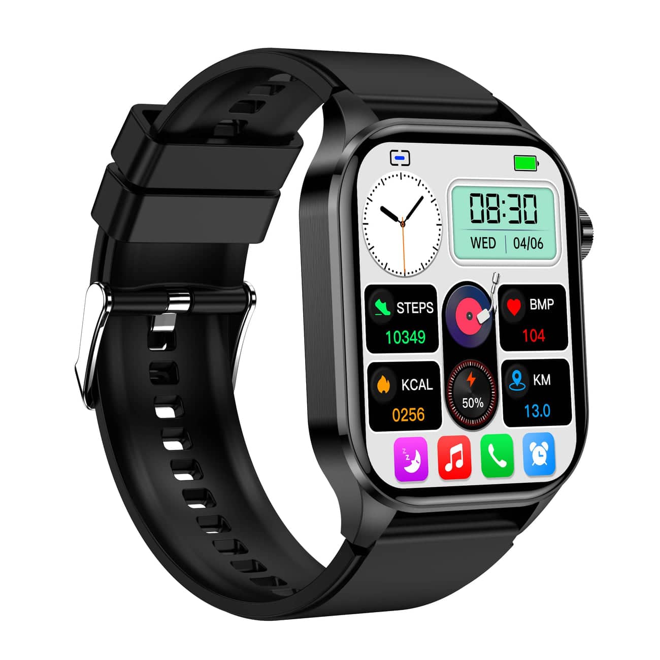 Smartwatch – Multifunctioneel horloge met welzijnstracking en helder touchscreen