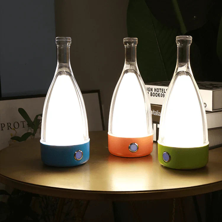 VinoGlow | Rechargeable Table Lamp in Wine Bottle Design