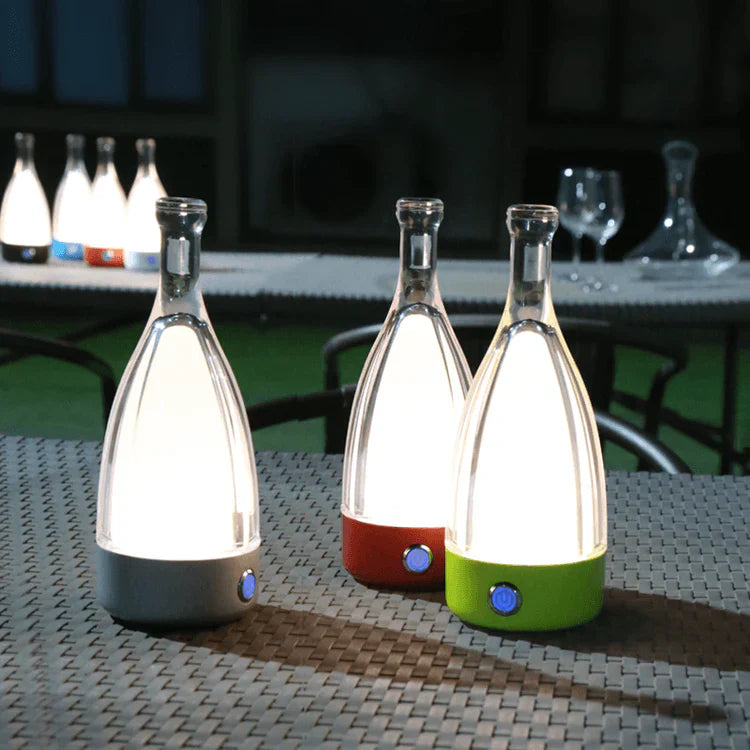 VinoGlow | Rechargeable Table Lamp in Wine Bottle Design