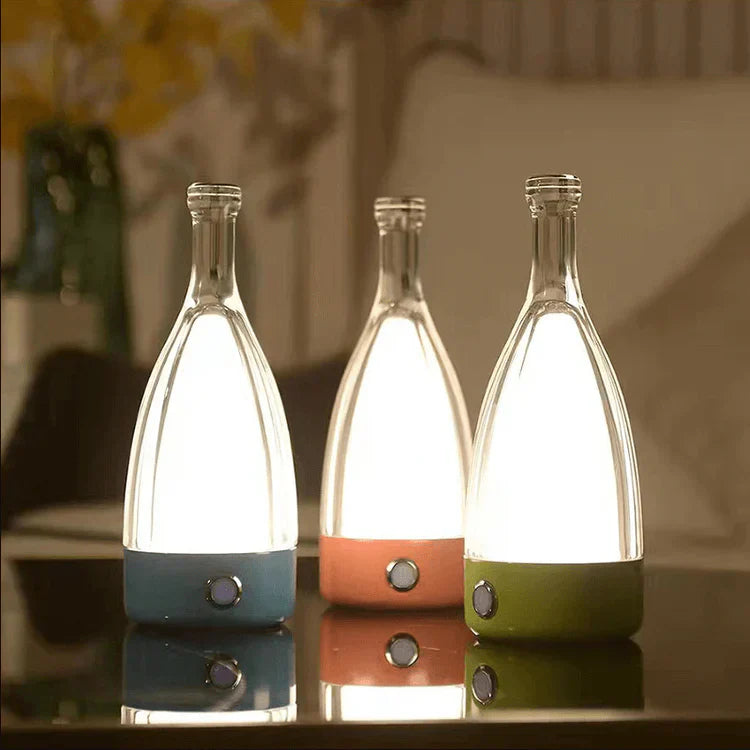 VinoGlow | Rechargeable Table Lamp in Wine Bottle Design