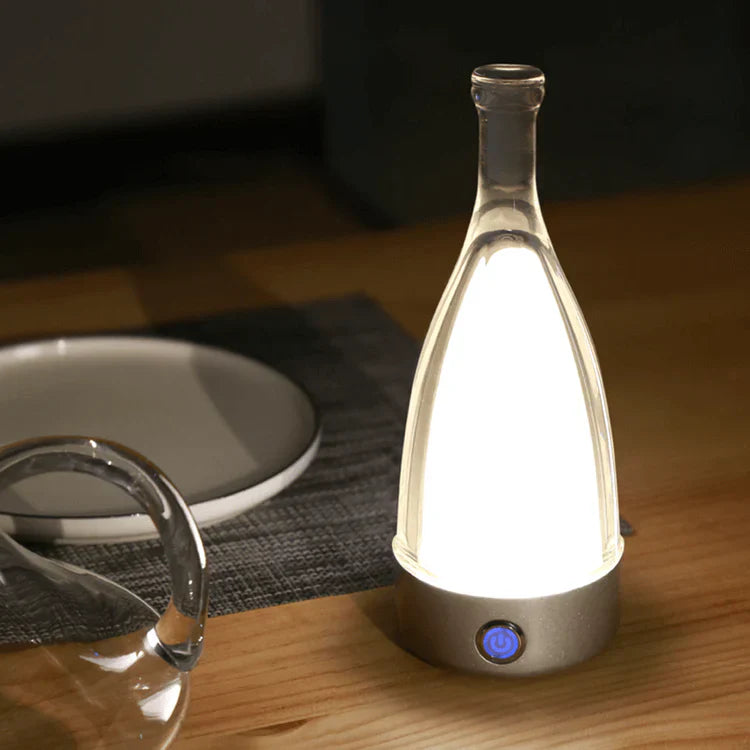 VinoGlow | Rechargeable Table Lamp in Wine Bottle Design