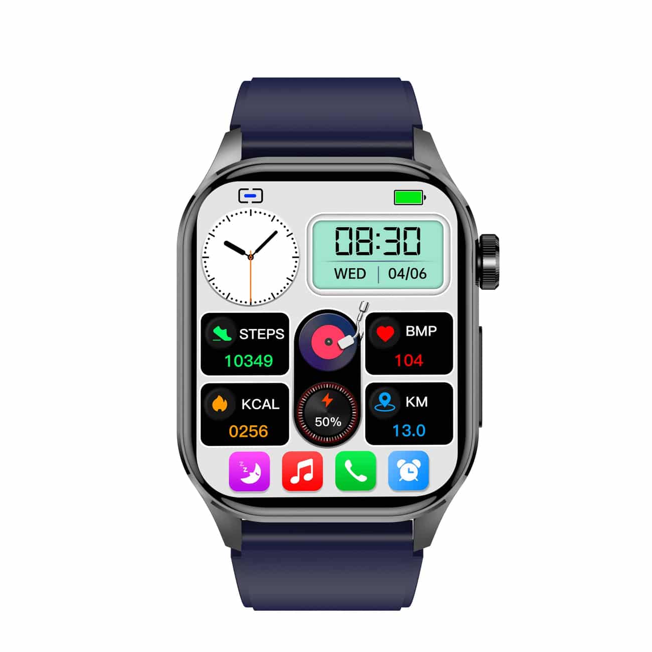 Smartwatch – Multifunctioneel horloge met welzijnstracking en helder touchscreen