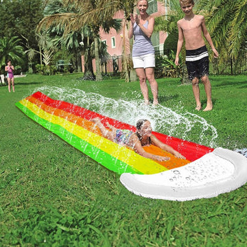 Splashrush – Tuin waterglijbaan regenboogontwerp 480 cm – zomerpret