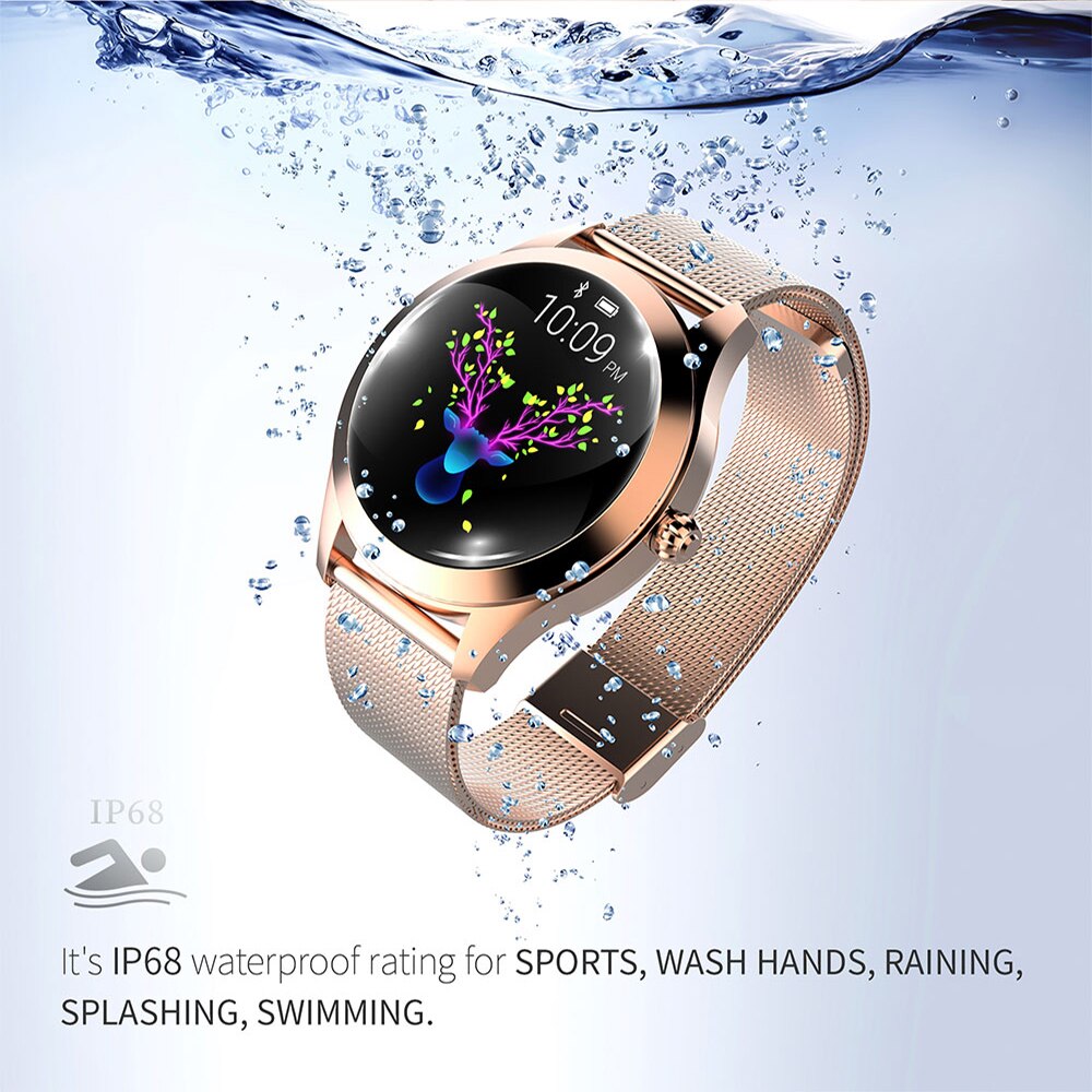 Smart Gold Ladies Smartwatch – Stylish, Smart and Stainless Steel