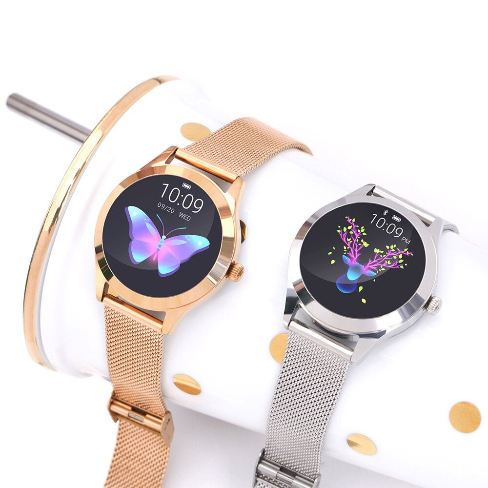 Smart Gold Ladies Smartwatch – Stylish, Smart and Stainless Steel