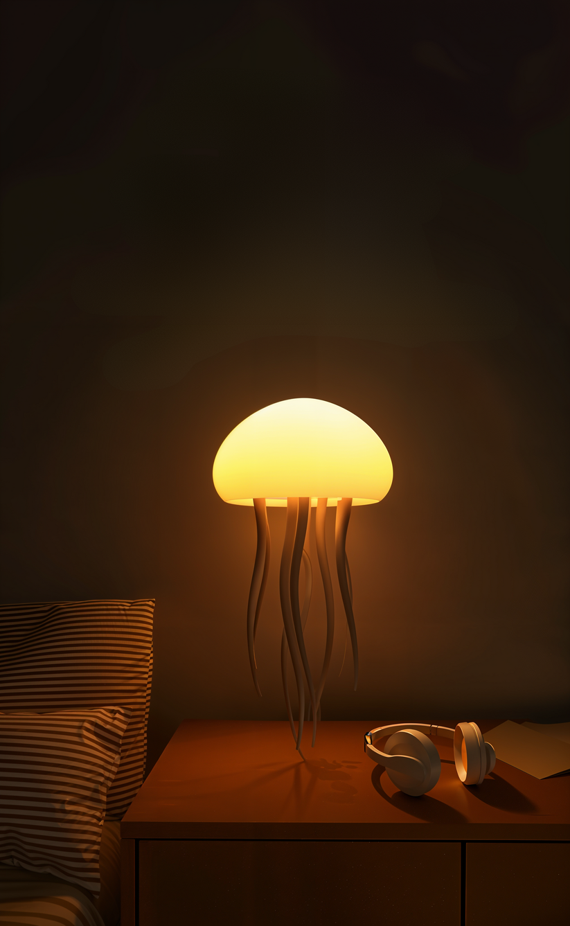 Oceanight - Elegant kwallenbedlampje voor een ontspannen sfeer