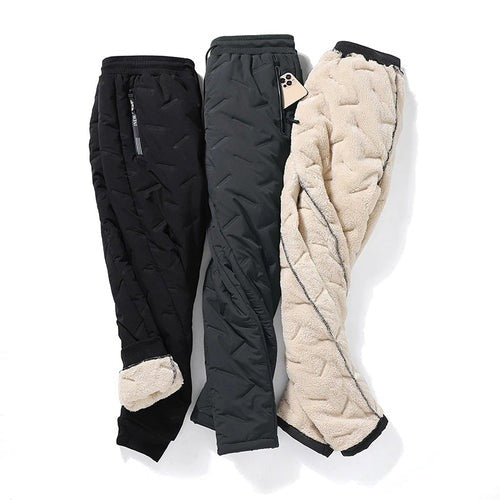 Ardenvo – Pantalón de hombre de doble capa | Forro polar y diseño elegante
