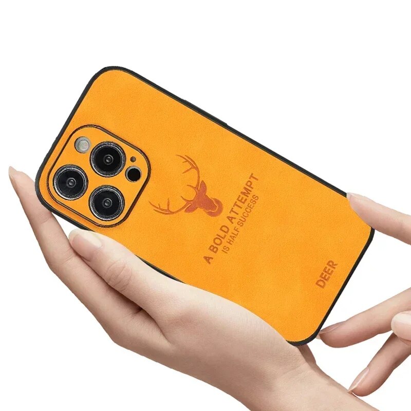 Deer – iPhone-hoes echt leer & schokbestendig – stijlvol en slank design