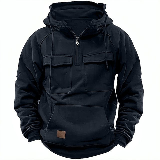Frostaro – Sudadera de invierno para hombre con forro polar y capucha