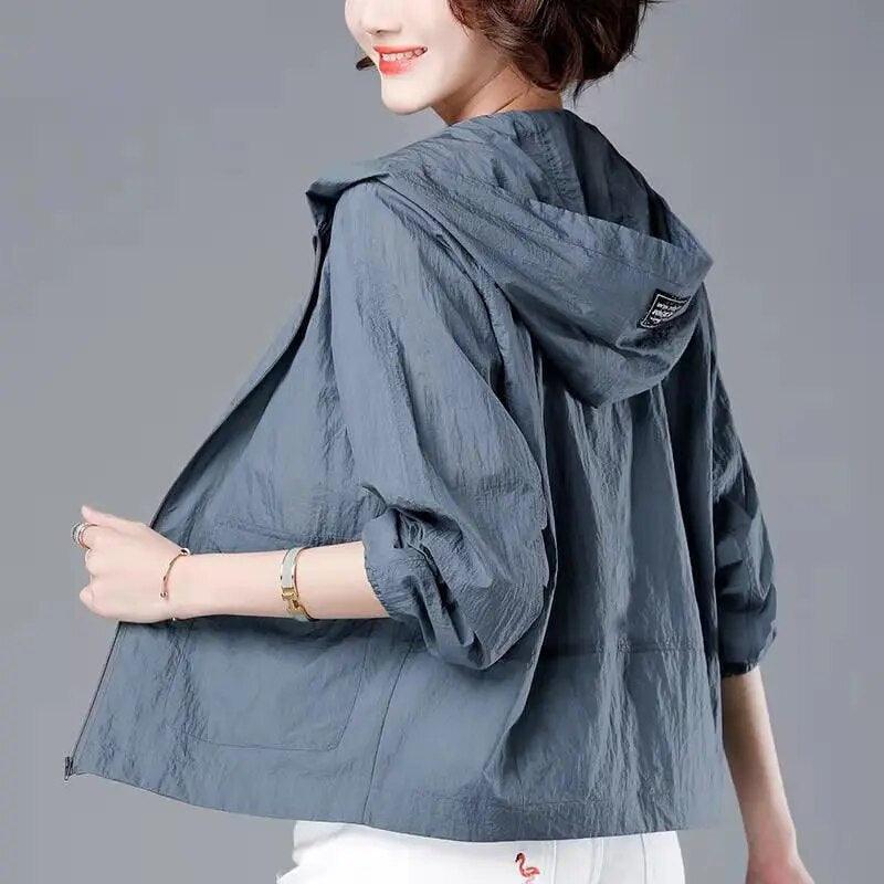 Melzano Nova chaqueta de viento de verano para mujer | estilo y comodidad